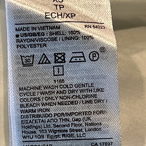 NWT GAP Tie Waist Chevron Print Dress XS - Picture 11 of 11